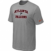 Men's Atlanta Falcons Team Logo Gray Nike Short Sleeve T-Shirt FengYun,baseball caps,new era cap wholesale,wholesale hats